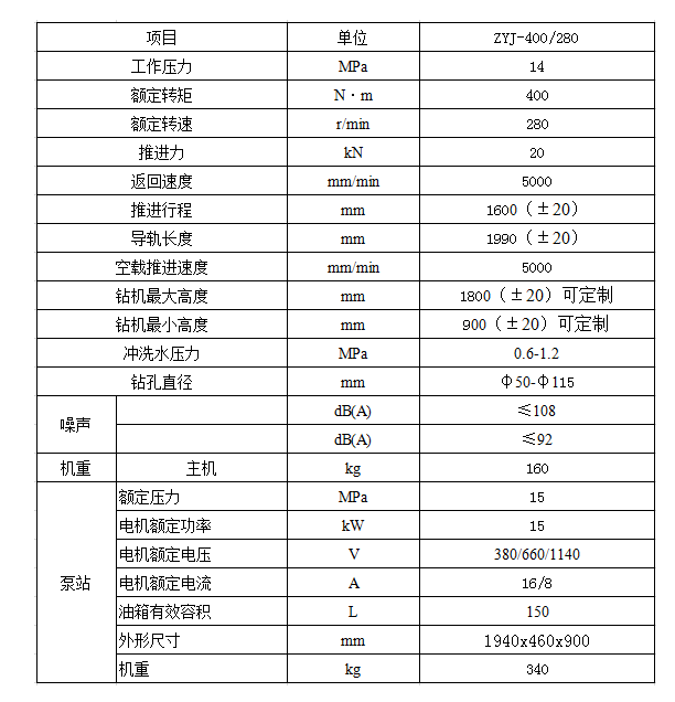 氣動(dòng)架柱式鉆機(jī)